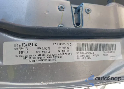 2015 Dodge Dart Sxt z USA, uszkodzony, nr VIN 1C3CDFBB7FD406978